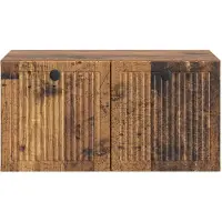 vidaXL Wandmontage TV-kast Oud hout 59,5 x 41 x 30 cm Bewerkt hout