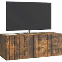 vidaXL Wandmontage TV-kast 78,5 x 31 x 30 cm Gerookt eiken