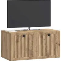 vidaXL Wandmontage TV-kast 59,5 x 31 x 30 cm Artisanaal eiken