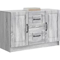 vidaXL Dressoir Grijs sonoma 89 x 34,5 x 57 cm Bewerkt hout