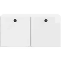 vidaXL Wandmontage TV-kast 59,5 x 31 x 30 cm Hoogglans Wit