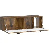 vidaXL Wandmontage TV-kast Gerookt eiken 98 x 31 x 30 cm Bewerkt hout