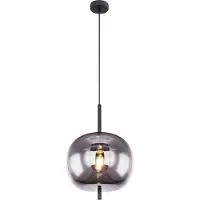 Globo Lighting Hanglamp Blacky zwart 1-lichts rond