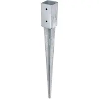 Vimar 211271 inslag-paalvoet | voor ronde of vierkante houten palen | thermisch verzinkt | 71 x 71 mm | totale lengte 750 mm
