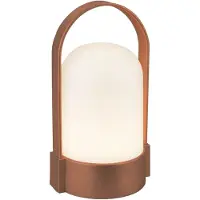 Valotorni LED-tafellamp, oplaadbaar, dimbaar, draadloos, touchbediening, terras, warm wit licht