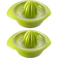 Westmark 2 citruspersen met sapreservoir, diameter: 18,7 cm, inhoud: 350 ml, kunststof, Limetta, appelgroen, 309122EA
