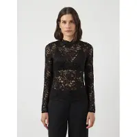 Y.A.S. Blouse 'YASLacey' zwart