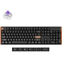 Keychron K10 HE toetsenbord special edition zwart/hout Magnetic Nebula switch