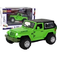 Lean Toys Terreinauto, batterij-aangedreven frictieaandrijving, metaalgroen, 1:32