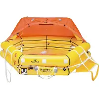 PLASTIMO Transoce Isaf/iso Down 24h Canister 54566 Liferaft Geel 10 Places