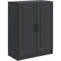 vidaXL Dressoir Zwart 66 x 34,5 x 87 cm Bewerkt hout