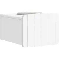 vidaXL Muurbevestigde Nachttafel 2 st Hoogglans Wit 33 x 34,5 x 24 cm