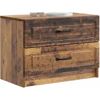 vidaXL Nachtkastje met lade Oud hout 62 x 34,5 x 44,5 cm Bewerkt hout