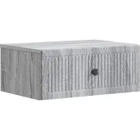 vidaXL Nachtkastje 2 st Grijs sonoma 49 x 34,5 x 20 cm Bewerkt hout