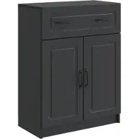 vidaXL Dressoir met lade Zwart 66 x 34,5 x 87 cm Bewerkt hout