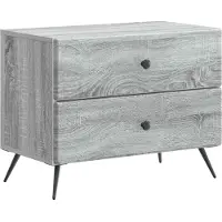 vidaXL Nachtkastje Grijs sonoma 62 x 34,5 x 47,5 cm Bewerkt hout