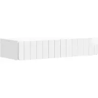 vidaXL Wandgemonteerde Zijtafel Hoogglans Wit 87,5 x 34,5 x 17 cm