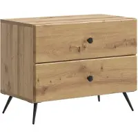 vidaXL Nachtkastje Artisanaal eiken 62 x 34,5 x 47,5 cm Bewerkt hout