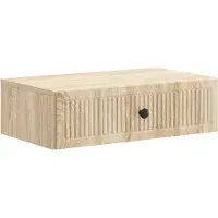 vidaXL Wandgemonteerde Zijtafel Sonoma Eiken 59 x 34,5 x 17 cm