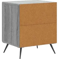 vidaXL Nachtkastje 2 st Grijs sonoma 43 x 34,5 x 50 cm Bewerkt hout