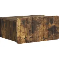 vidaXL Muurbevestigde Nachttafel Gerookt eiken 49 x 34,5 x 24 cm