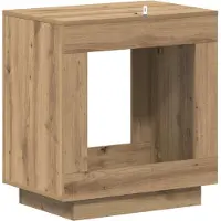 vidaXL Bijzettafel Artisanaal eiken 60 x 40 x 65 cm Bewerkt hout
