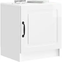 vidaXL Nachtkastje 2 st Hoogglans Wit 43 x 34,5 x 47 cm Bewerkt hout