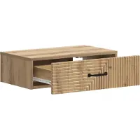 vidaXL Wandgemonteerde Zijtafel 59 x 34,5 x 17 cm Bewerkt hout