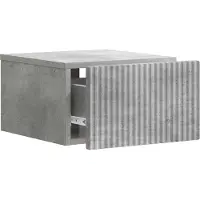 vidaXL Muurbevestigde Nachttafel 2 st Betongrijs 33 x 34,5 x 20 cm