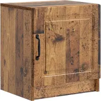 vidaXL - Nachtkastje - 2 - st - Oud - hout - 43 - x - 34,5 - x - 47 - cm - Bewerkt - hout