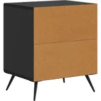 vidaXL Nachtkastje Zwart 43 x 34,5 x 50 cm Bewerkt hout