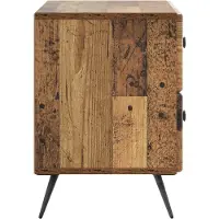 vidaXL Nachtkastje met lade Oud hout 62 x 34,5 x 47,5 cm Bewerkt hout