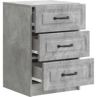vidaXL Nachtkastje met lade Betongrijs 43 x 41 x 63,5 cm Bewerkt hout