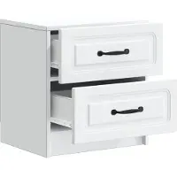 vidaXL Nachtkastje 2 st Wit 43 x 34,5 x 44,5 cm Bewerkt hout