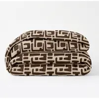 EazySleep Easy Dekbed Zonder Overtrek - Abstract - Bruin 200 x 200 cm