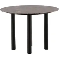 Venture Home Havsten eetkamertafel Ø106cm glas brun.