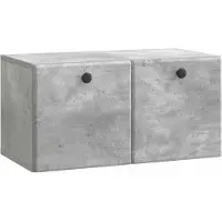 vidaXL Wandmontage TV-kast 59,5 x 31 x 30 cm Betongrijs Bewerkt hout