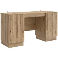 vidaXL Bureau Artisanaal eiken Bewerkt hout 142,5 x 50 x 75 cm