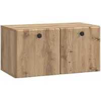 vidaXL Wandmontage TV-kast 59,5 x 31 x 30 cm Artisanaal eiken