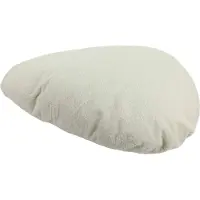 D&D Home Hondenkussen Pebble XL - Orthopedisch met Foamvlokken - Afneembare Teddy Hoes & Anti-slip - 120x95x33cm - Wit
