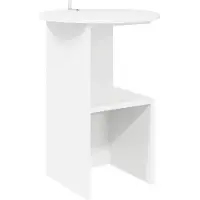 vidaXL Bijzettafeltje, wit, Ø 39,5 x 55 cm, houtvezel