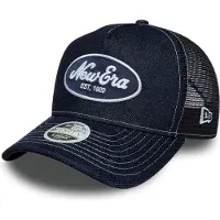 New Era Denim A-Frame 9FORTY Trucker Cap - Blauw- Dames, Blauw