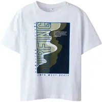 Name it Shirt 'NKMHansy' blauw / kaki / pastelgroen / wit
