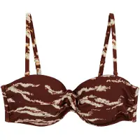 We fashion Bikinitop crème / donkerrood