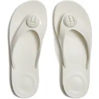Original Brands Iqushion Glanzende Knop Dames Crème Flip-Flops