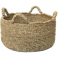 Bazar Bizar Les Quatre Mains Manden | natuurlijke vezel naturel 45x22x45 cm opbergmanden | NADUVI