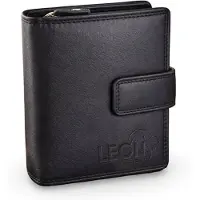 LeonDesign Portemonnee leer LeonDesign 16-W6003 - Zwart
