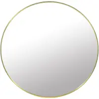 Super Merchant Rond Wandspiegel 80 cm met Gouden Metalen Frame – Spiegel - Stijlvol en Duurzaam, Perfect voor Woonkamer, Hal, Badkamer of Slaapkamer