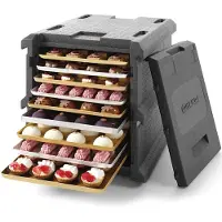 Super Merchant Profi Line - Thermobox - Ultralicht EPP - 9 rails - 128L - Zwart