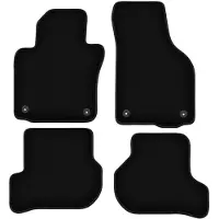 Super Merchant zwarte veloursmatten voor: Volkswagen Golf V hatchback, variant, stationwagen (2003-2009)